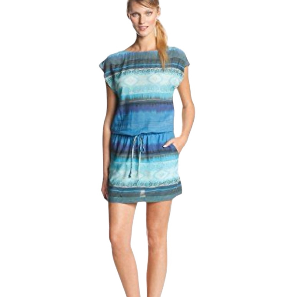 Twelfth Street By Cynthia Vincent 100% Silk Multi Colour Shift Dress Size S